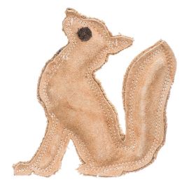 Spot Dura-Fused Leather Fox Dog Toy (size: 7" Long x 7.25" High)
