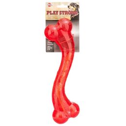 Spot Play Strong Rubber Stick Dog Toy - Red (size: 12" Long)