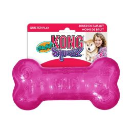 KONG Squeezz Crackle Bone Dog Toy (size: Medium Bone)