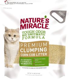 Nature's Miracle Tough Odor Bio-Enzymatic Formula Premium Clumping Corn Cob Litter (size: 10 lbs)