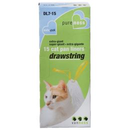 Van Ness Drawstring Cat Pan Liners (size: X-Giant (15 Pack))