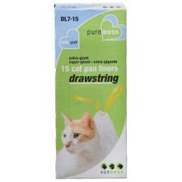 Van Ness Drawstring Cat Pan Liners (size: X-Giant (15 Pack))