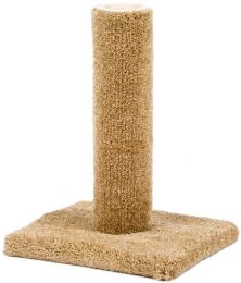 Classy Kitty Carpeted Cat Post with Spring Toy (size: 16" High (Assorted Colors))