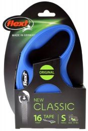 Flexi New Classic Retractable Tape Leash - Blue (size: Small - 16' Lead (Pets up to 33 lbs))