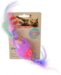 Spot Tie Dye Jingle Roller Cat Toy - Assorted Colors (size: 1 count)