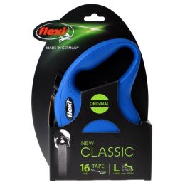 Flexi New Classic Retractable Tape Leash - Blue (size: Large - 16' Tape (Pets up to 110 lbs))