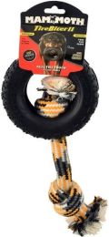Mammoth Tirebiter II Dog Toy with Rope Medium (size: 1 count (5"D))